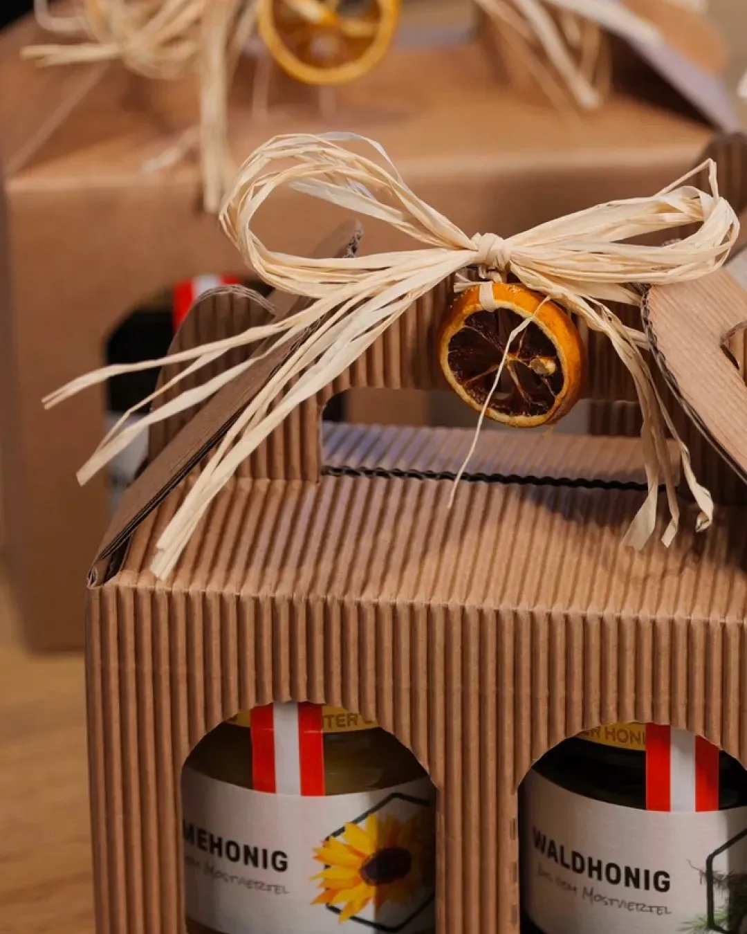 Elegant gift set featuring our honey products